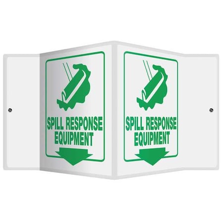 Accuform Spill Response Equipment, 18" W x 8" H, V-Shaped, Plastic, PSP390 PSP390