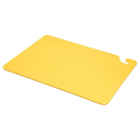 San Jamar Cutting Board, 20 x 15 x 1/2 In, Yellow CB152012YL
