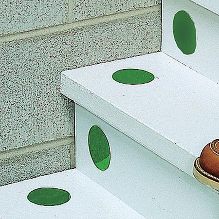 Zoro Select Floor Marking Tape, vinyl, No Legend, Green, 4 in W., 0.216 in Thickness, 50 PK 9TZ25