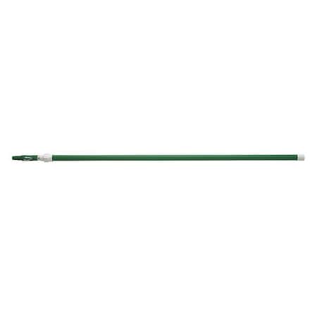 Remco 61-4/5" to 112-1/2" Threaded Telescopic Handle, 1 1/4 in Dia, Green, Aluminum/Plastic 29752
