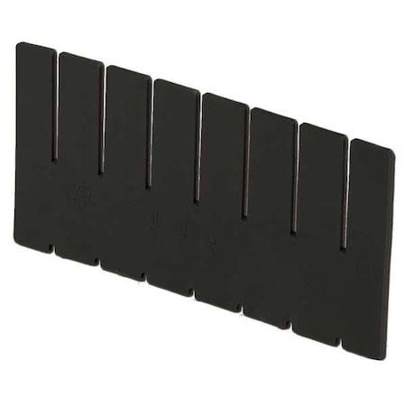 Lewisbins Plastic Divider, Black, 9 5/8 in L, 5 in H DV1050 XL
