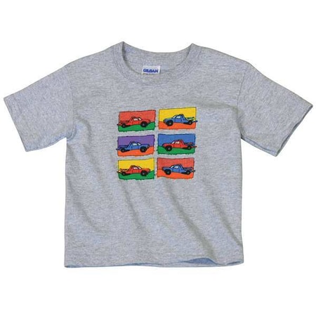 Greek Novelties Youth Tow Truck T-shirt, Cotton, 0 Pocket(s), Gray, 2T (Toddler) G200PSPGRTDR-2T