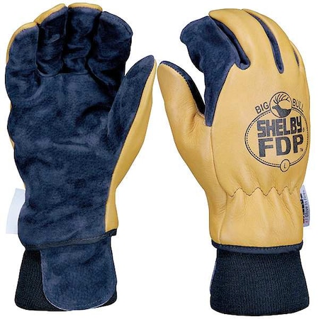 Shelby Firefighters Gloves, M, Pigskin Lthr, PR 5280 M