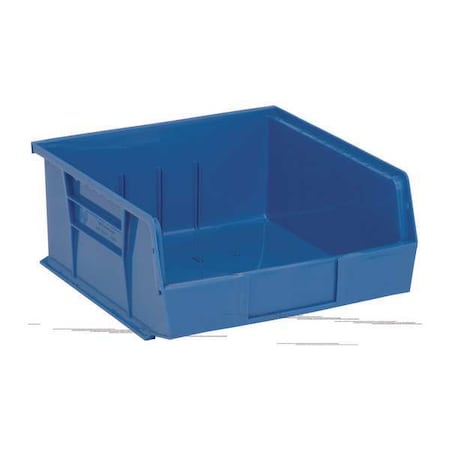 Quantum Storage Systems Hang & Stack Storage Bin, Polypropylene, Blue, 5 in H, 11 in W, 10 7/8 in L QUS235BL