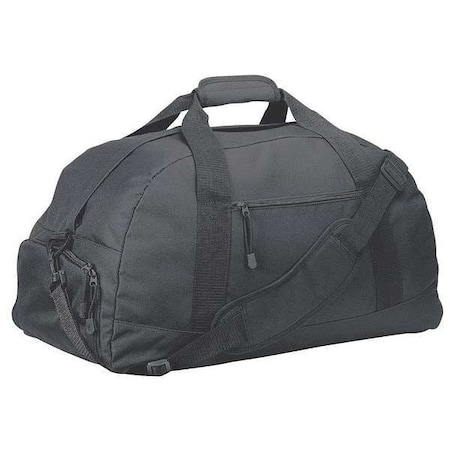Zoro Select Duffel Bag, Black, Polyester 9VMP6