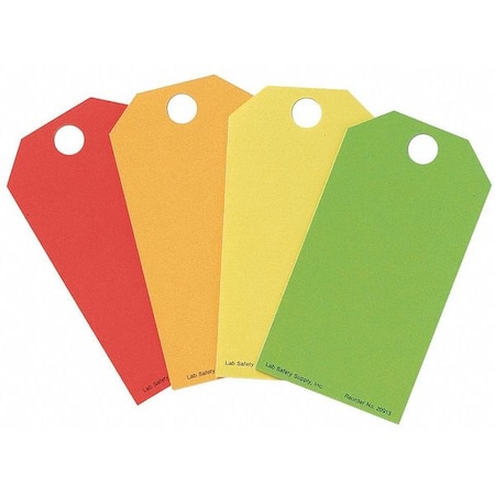 Electromark Caution Tag, Cardstock, 5 3/4 in H x 3 in W, Rectangle, 25 PK 5704C