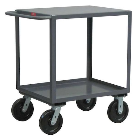 Jamco Utility Cart with Lipped & Flush Metal Shelves, Steel, 4,800 lb Load Capacity, 2 Shelves, 54 in L SD448P800GP