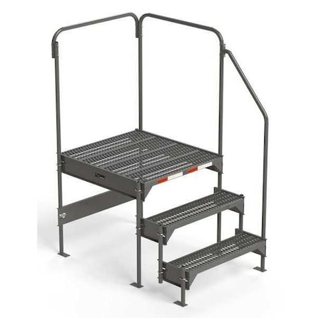 Zoro Select Work Platform, 18 in to 33 in H, 36 in W, 39 in D, Steel, 500 lb Load Capacity CW7-33-3-3