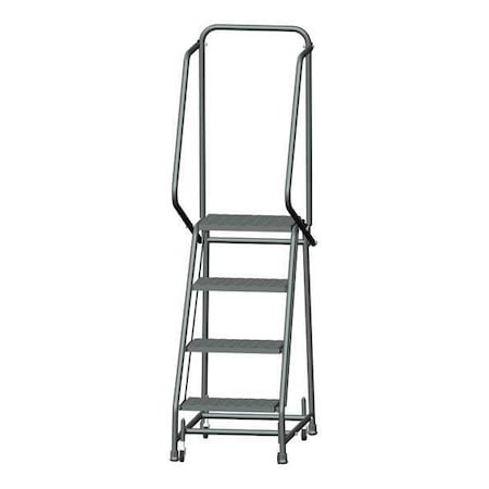 BALLYMORE 68 in H Steel Rolling Ladder, 4 Steps, 450 lb Load Capacity H418X