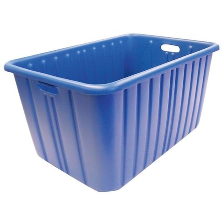 New England Plastics Storage Container, Fiberglass Reinforced Composite, Blue, 15 in H, 19 in W, 28-1/2 in L H-2819-15R BLUE