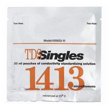 Oakton Cal Solution, EC, 1413 uS/cm, 20 ml, PK20 35653-11