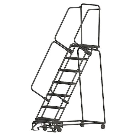 Ballymore 103 in H Steel Rolling Ladder, 7 Steps, 450 lb Load Capacity WA073214P