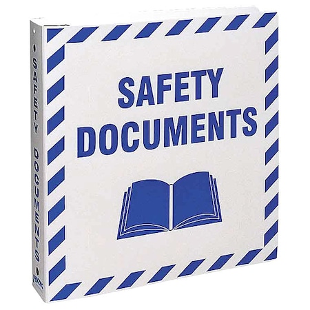 Brady Binder, Safety Documents, Polyethylene, 10 1/2 in W, 11 5/8 in H BR807E