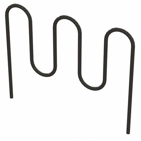 Madrax Bike Rack Inground, 7 Bikes WP158-7-IG-P-BLACK