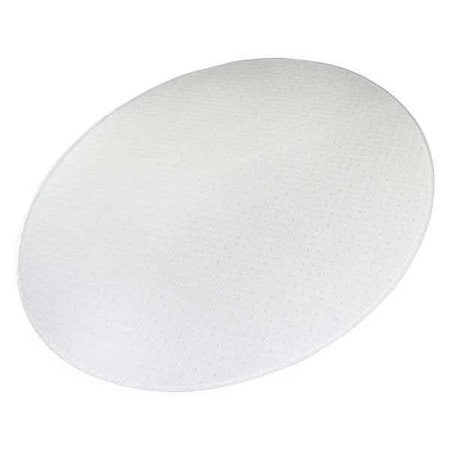Aleco Designer Chair Mat 48"x60", Oval Shape, Clear, for Carpet 120433