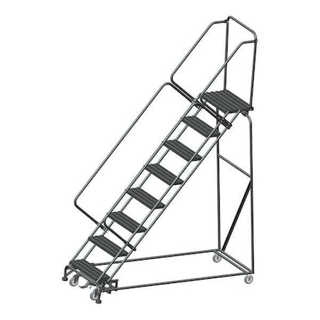 Ballymore 113 in H Steel Rolling Ladder, 8 Steps, 450 lb Load Capacity WA-SW083214GSU