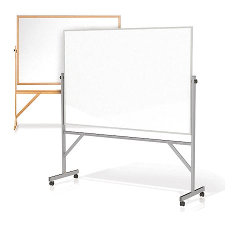 Ghent Combination Board, 78 1/8 in, 77 1/4 in, Wood Frame, White/Natural RMK46