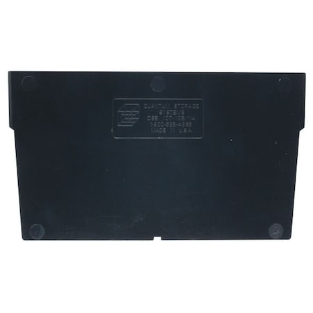 Quantum Storage Systems Plastic Divider, Black, 7 5/8 in L, 3 in H, 50 PK DSB107/108/114