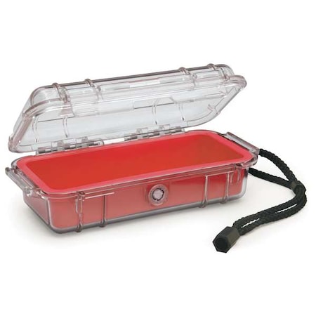 Pelican Micro Case, Red, 7.50 x 3.87 x 2.43 In 1030-028-100