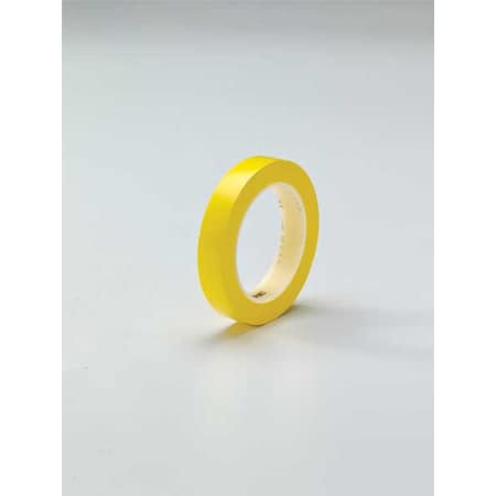 3M Floor Marking Tape, vinyl, No Legend, Yellow, 3/4 in W., 5.2 mil Thickness 471