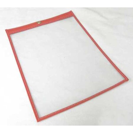 Baw Plastics Shop Env, 12 x 9 In, Fluor R, Plstc, PK50 SEWNHDR 9X12FLRED