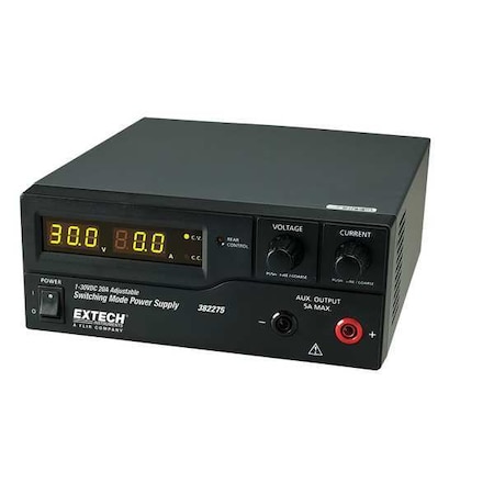 Extech Power Supply, 230V AC, 30V, 600W, 20A 382276