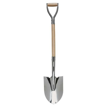 Seymour Midwest No. 2 Round Point Ceremonial Shovel, Steel Blade, 29 in L, Wood 49191GRA