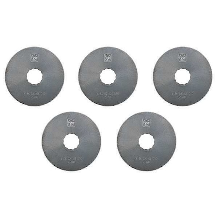 Fein Circular Saw Blade, HSS, 2.5 In Dia, PK5 63502102070