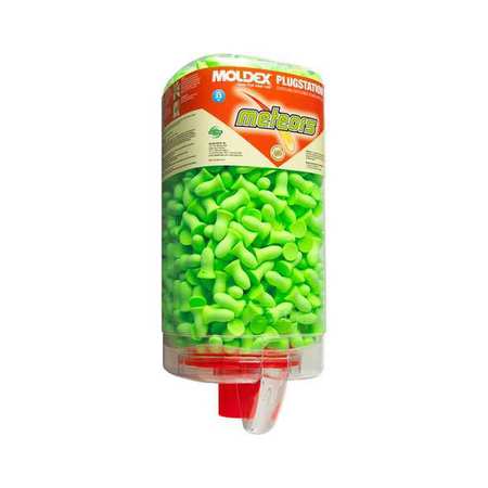 MOLDEX Disposable Uncorded Ear Plugs with Dispenser, Bell Shape, 33 dB, 500 Pairs, Green 6875