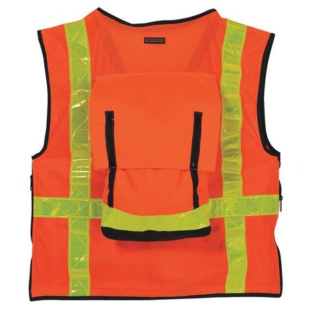 Zoro Select High Visibility Vest, Class 2, 2XL, Orange S3011/2X