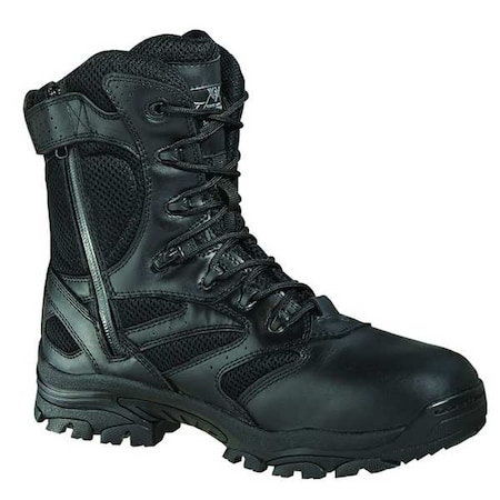 Thorogood Shoes Unisex Work Boot, 10.5 W, Leather and Nylon, 8 in Height, Black 834-6219 10.5W