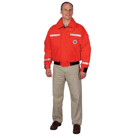 Mustang Survival Bomber Jacket, XL, Orng MJ6214T1-2-XL-206