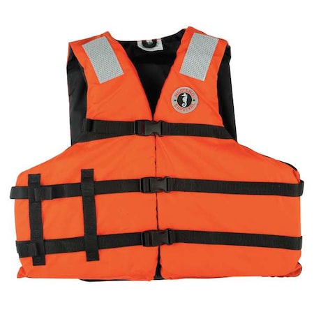 Mustang Survival Flotation Vest, Universal, Orng MV3104T1-2-0-216
