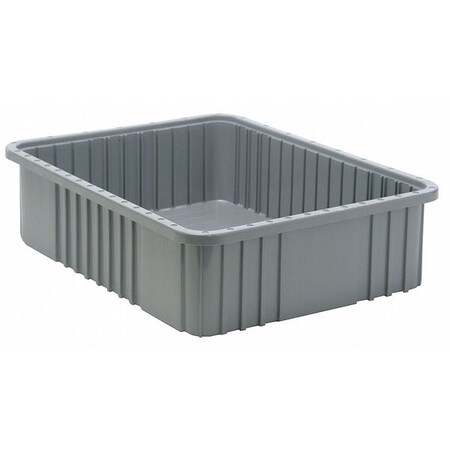 Quantum Storage Systems Divider Box, Gray, polypropylene DG93060GY