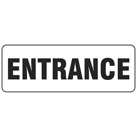 Brady Entrance Sign, 3 1/2 in x 10 in, Rectangle, Vinyl, 22272MLS 22272MLS