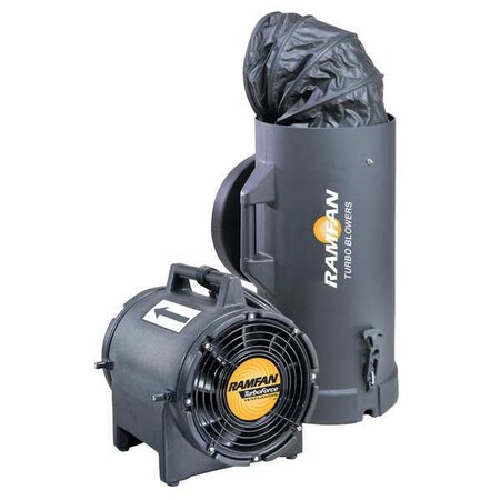 Ramfan Conf.Sp. Fan, Ax. Ex-Prf, 8 In, 1/3 HP, 115V EF7015