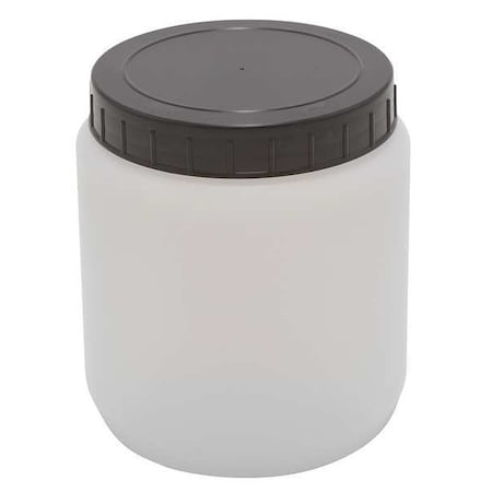 Dynalon HDPE CYLNDRCL JAR W/CAP 2000ML, PK10 226415-2000