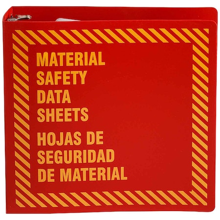 Brady Binder, Material Safety Data Sheets/Hojas de Seguridad de Material, Polyethylene, 11 5/8 in W BR758R
