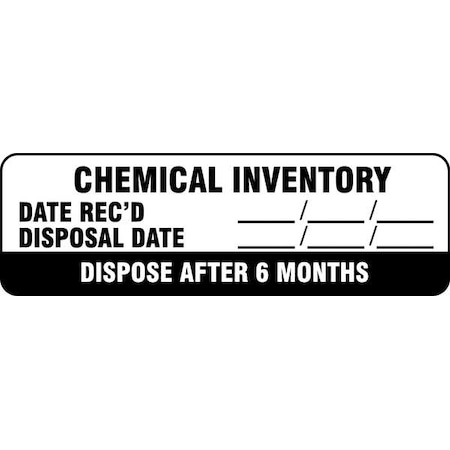 Harris Industries Label, Black/White, Paper, PK500 LB132296