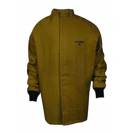 National Safety Apparel Flame Resistant Jacket, Brown, Nomex(R)/Kevlar(R), 2XLT C04KDQT032X32