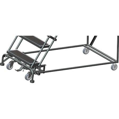 Ballymore 113" H Steel Slope Lockstep Rolling Ladder, 8 Steps, 450 lb ...