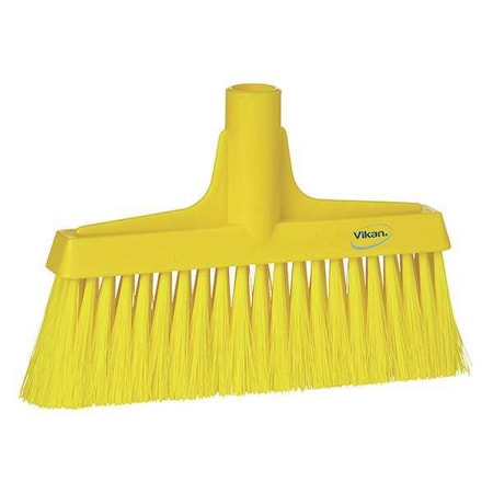 Remco 9 1/2 in Sweep Face Broom Head, Soft, Synthetic, Yellow 31046
