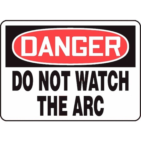 Accuform Danger Sign, 10X14", Blk on Red/Wht, Eng, MWLD001VP MWLD001VP