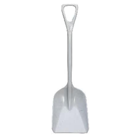 Remco Hygienic Square Point Shovel, Polypropylene Blade, 37-1/2 in L, White 6981MD5
