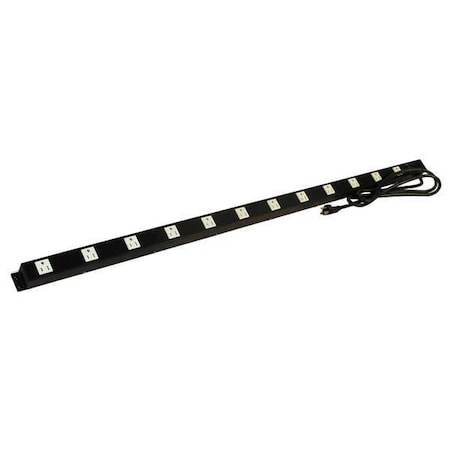 Pro-Line Electrical Powerstrip, Black, 48 In. ES48 BLACK