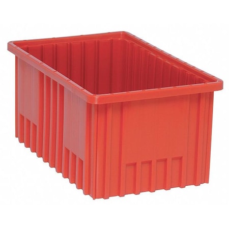 Quantum Storage Systems Divider Box, Red, Polypropylene, 0.59 cu ft Volume Capacity DG92080RD