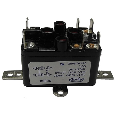 Supco Fan Relay, 120VAC, NO/NC 90382
