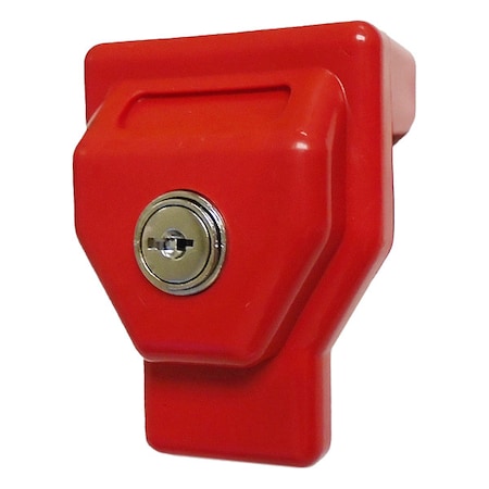 Zoro Select Gladhand Lock, Keyed Different, 2 Keys, Plastic