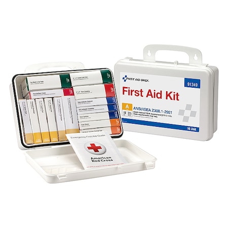 First Aid Only First Aid Kit and Housing, Plastic 83 Components, 25 People Served 91349