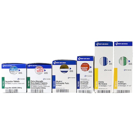 First Aid Only Complete Refill or Kit, Not Applicable Not Applicable, 120 Components, 50 People Served 91424